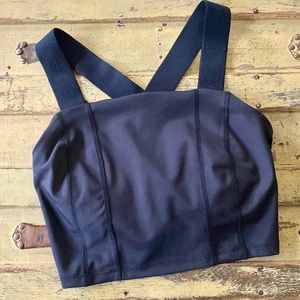 WAVVY WORKOUT CROP TOP BLACK XS YOGA